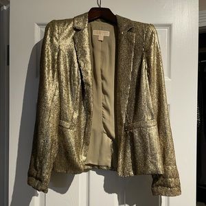 SUPER RARE, Michael Kors sequin gold blazer.